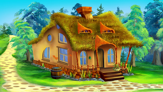 童话卡通森林房子5