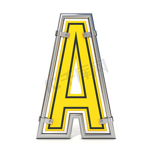 框架交通道路标志字体字母 A 3D