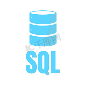 图标ui摄影照片_SQL 数据库图标徽标设计 UI 或 UX 应用程序