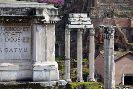 意大利罗马的古罗马广场遗址