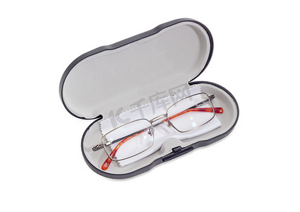 现代经典男士眼镜硬质眼镜盒