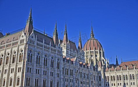 令人印象深刻摄影照片_匈牙利议会大厦布达佩斯令人印象深刻