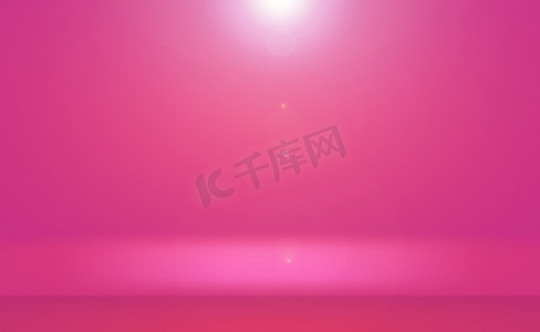 工作室背景概念-产品的抽象空光渐变紫色工作室房间背景。