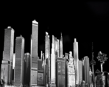 城市设计摄影照片_虚拟城市景观的抽象形象