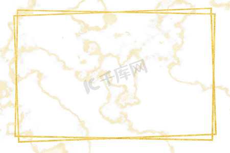 金色边框金色白色大理石图案和豪华内墙t
