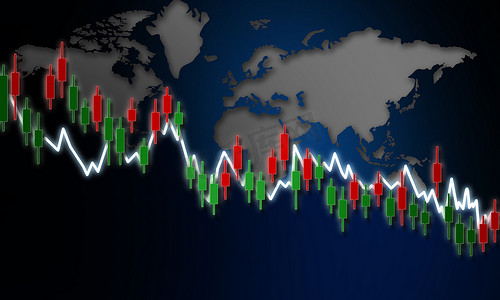 股票市场蜡烛图图表