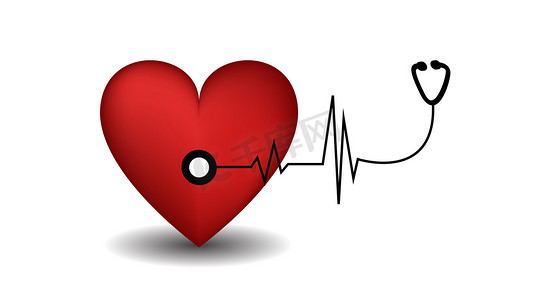 世界心脏日用听诊器的心脏