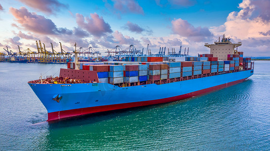 集装箱货船进口出口全球业务全球范围