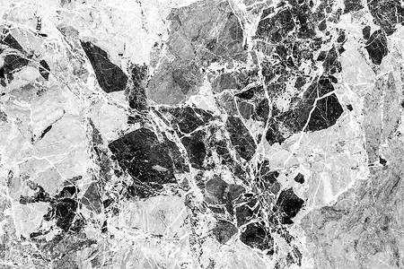 黑白大理石抽象背景。