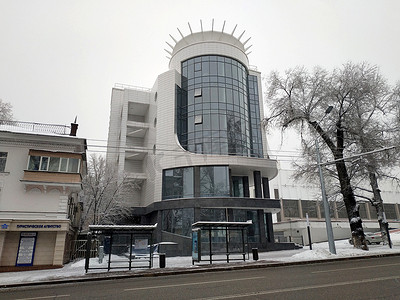哈萨克斯坦建筑摄影照片_阿拉木图-E - 现代建筑