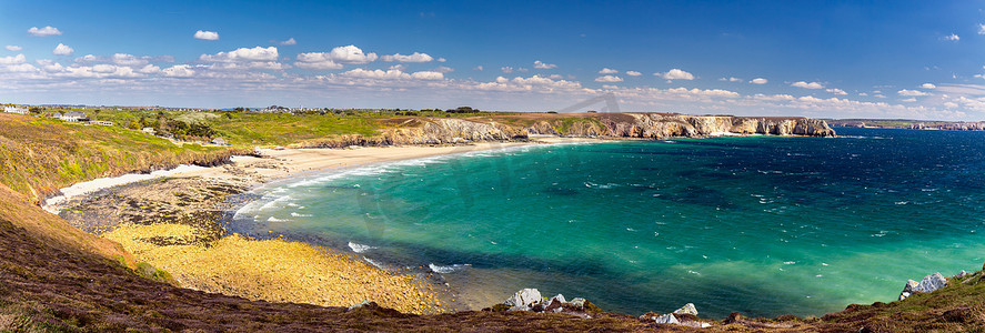 Presquile de Cro 海滩 Anse de Pen-Hat 全景