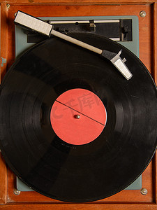 立体声转盘黑胶唱片机模拟复古复古