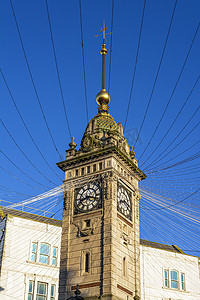 英国苏塞克斯布莱顿市银禧钟楼景观
