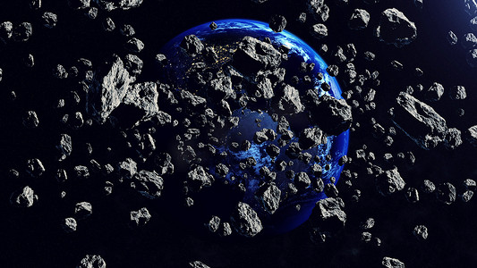 在地球上看到的小行星带内部