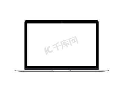 卡通苹果png摄影照片_Silver Apple The New MacBook 笔记本电脑样机