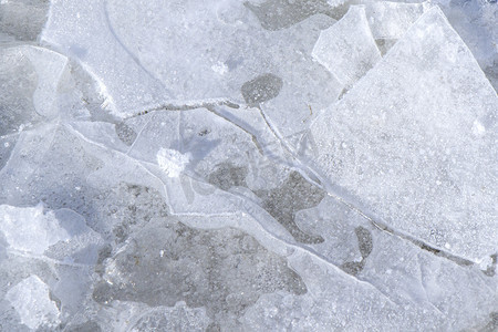 冰纹理、背景和图案。