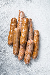 热狗肠摄影照片_烤多味腊肠热狗香肠。