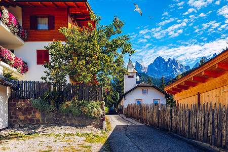 Val di Santa Maddalena (Santa Magdalena) 村街景