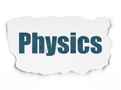物理教学摄影照片_学习理念： 撕纸背景上的物理