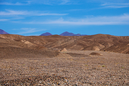 死亡谷中奇幻多彩的沙岩结构。