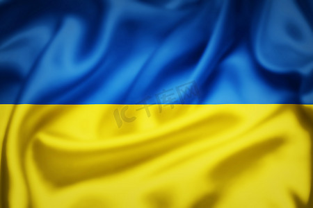 乌克兰插图丝绸旗