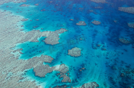 澳大利亚波浪石摄影照片_大堡礁 - 鸟瞰图
