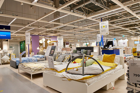 俄罗斯萨马拉 - 2022年1月10日：宜家商店内部。
