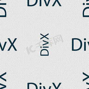 DivX 视频格式标志图标。