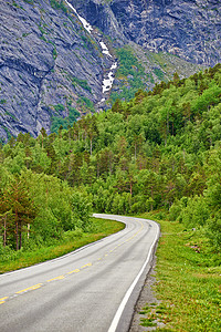 风景六月摄影照片_美丽的挪威风景。