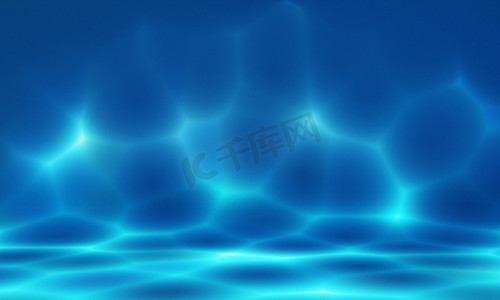 水波纹简笔画摄影照片_深蓝色的大海与波纹阴影阳光背景。