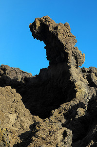 平开门强化摄影照片_干燥硬化的熔岩
