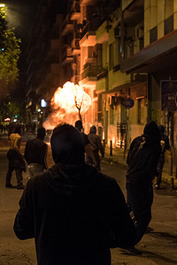 阿斯哈图石林摄影照片_雅典 - 亚历克西斯·格里戈罗普洛斯 - 抗议