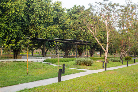 泰国法政大学公园散步