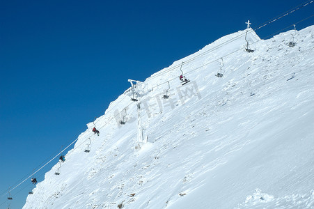 hinertux 冰川上的滑雪缆车