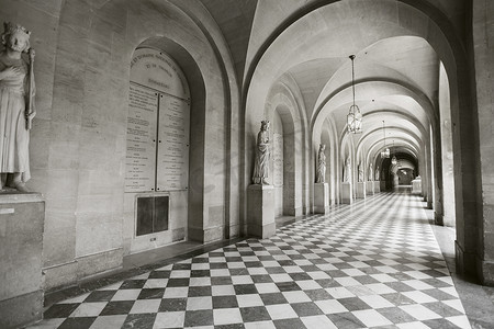 宫殿的内部走廊