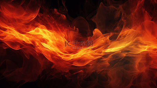 高温天气写实背景图片_橙色燃烧的火焰简约背景18