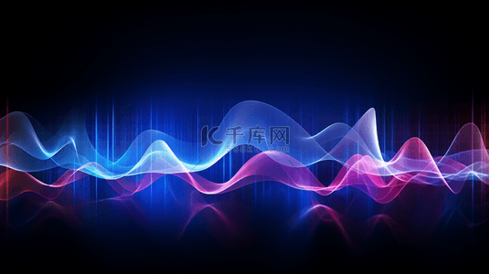 音乐背景图片_音乐均衡器技术灰色背景向量，带有白色数字声波。