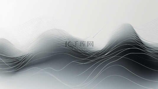 抽象白色背景现代渐变灰色横幅，含有波浪曲线、圆点元素，优雅的科技网络和未来商业概念的矢量插图。