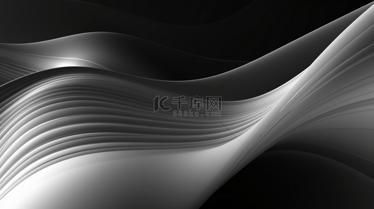 背景图单色背景图片_带有银色波浪和波光效果的豪华黑色背景矢量图