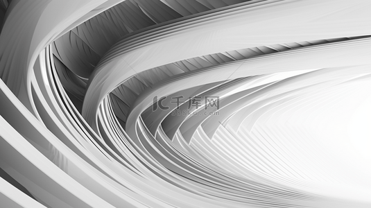 未来感白色背景图片_这是一款具有未来感的现代设计灰白抽象背景模板，包含动态抽象的形态。向量化制作。