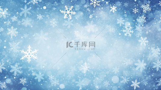 冬季传单背景图片_冬季网页广告的背景颜色是蓝色。