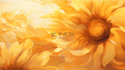 黄色花瓣花瓣背景图片_明亮的黄色水彩向日葵花朵背景