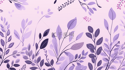手绘背景紫色背景图片_手绘扁平设计粉色背景。