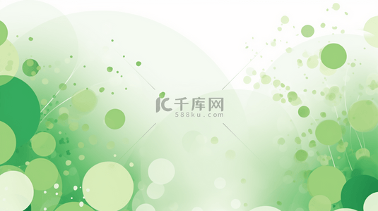 绿色水彩在米色背景插图上的图案。