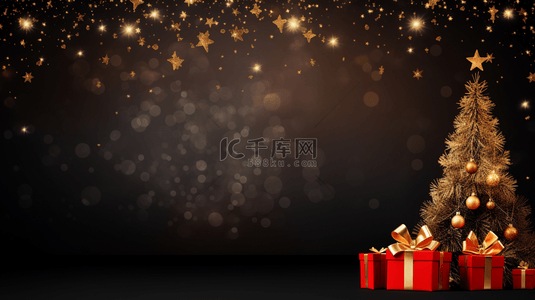 圣诞节祝福海报背景图片_时尚的闪闪发光的背景，为圣诞节带来快乐。
