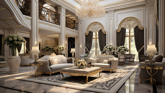 高档奢华欧式客厅设计