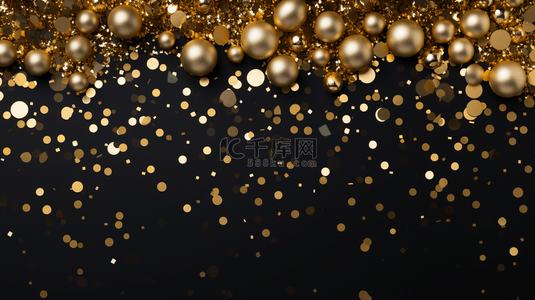 新年背景图，带有金色半色调点。