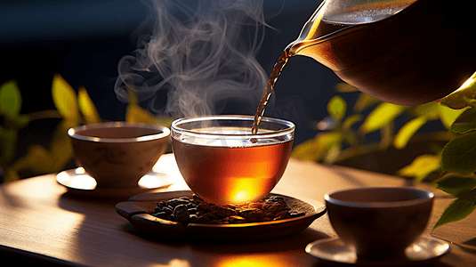 茶艺茶道煮茶茶香泡茶摄影图茶文化