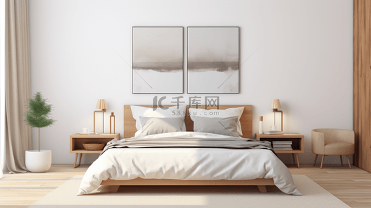 温馨舒适大床房卧室家居设计图片12