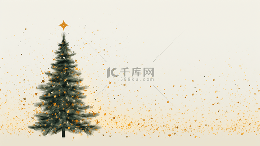 唯美圣诞节圣诞树简约创意背景13